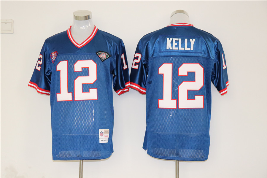Men's Buffalo Bills Jim Kelly Mitchell & Ness Blue Legacy Jersey